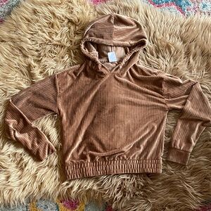 3/$10 No Boundaries Tan Corduroy Velour Sweatshirt